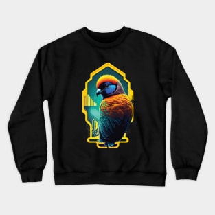 detailed feather of a dreamy bird Crewneck Sweatshirt